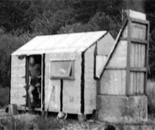 Cedar Flat Hut as built in 1957.