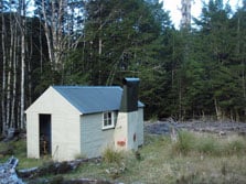Wheel Creek Hut. 