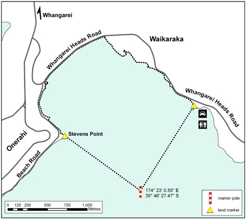 Map of Waikaraka (click map to download an A4, high-resolution version of the map, PDF, 389K).