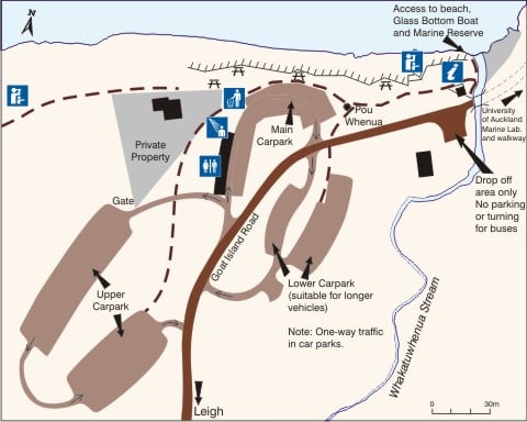 Map of facilities.