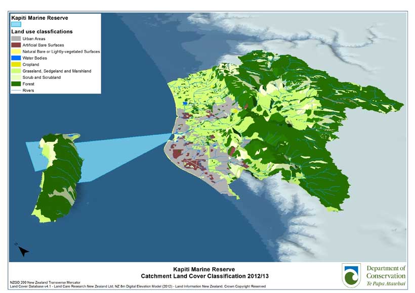 Catchment land cover map. 