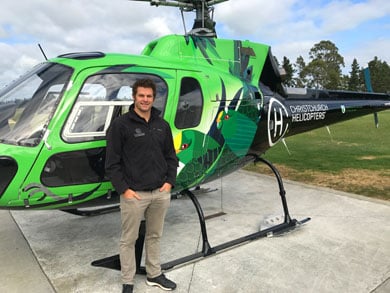 Christchurch Helicopter Director Richie McCaw. 
