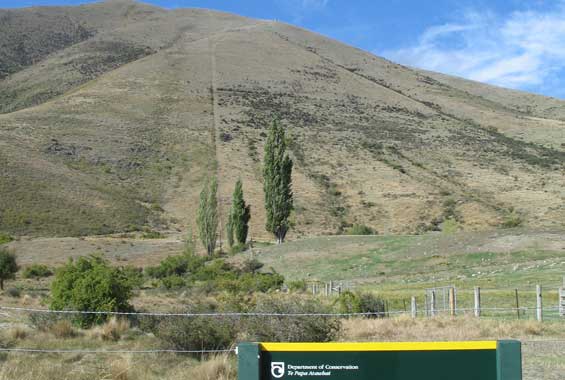 Access route to Wether Range Conservation Area. Access route to Wether Range Conservation Area.