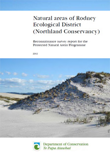 Natural areas of Rodney Ecological District publication cover. 