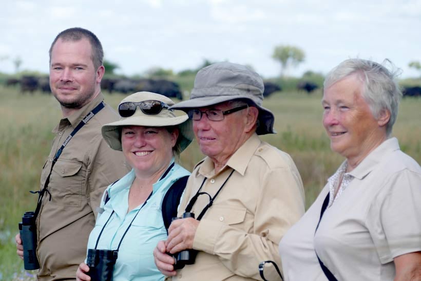 Brian and family in Botswana. 