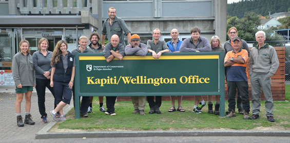 DOC Kapiti Wellington team. 