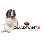 Quadrant2Design logo. 