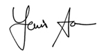 Lou Sanson Signature. 