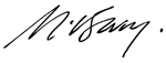 Maggie Barry signature. 