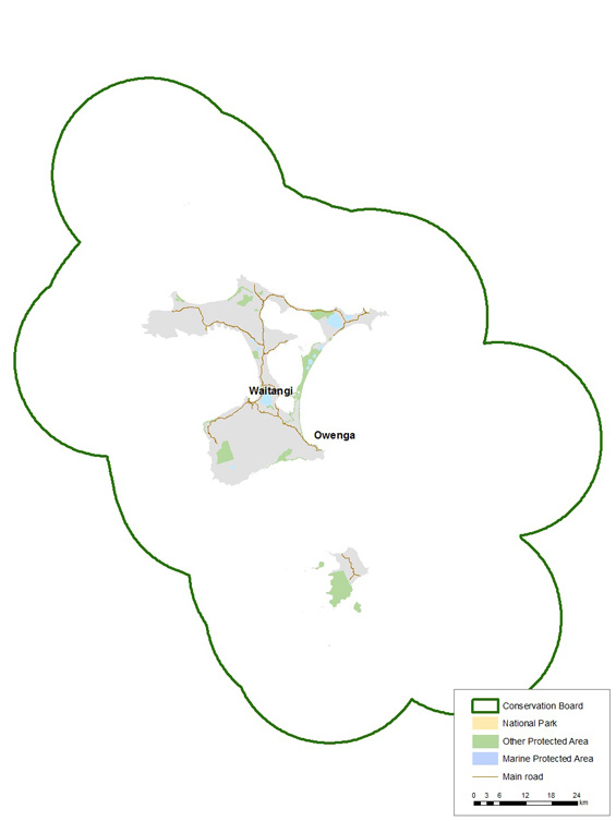 Chatham Islands Conservation Board district map.