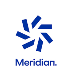 Meridian logo. 