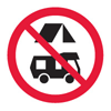 No camping sign