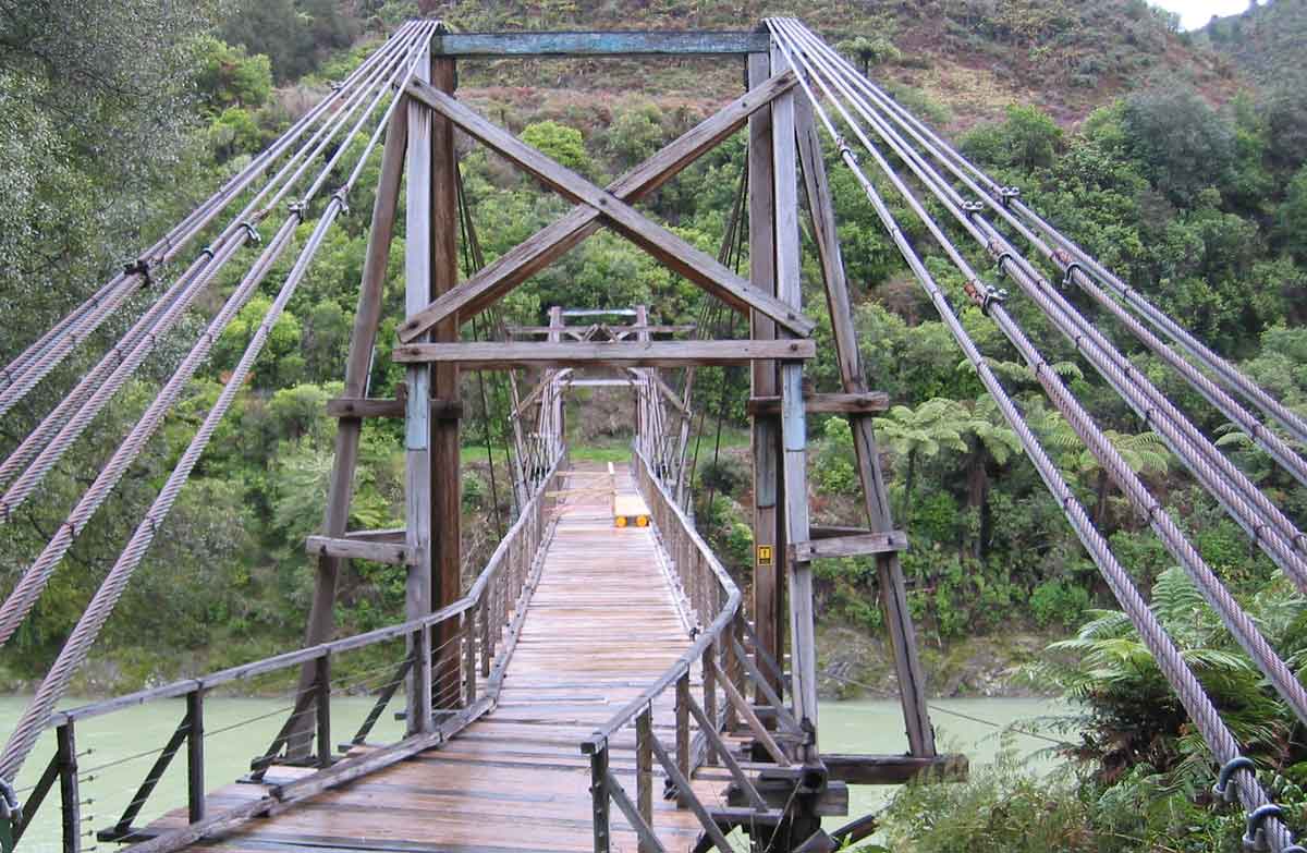 History of Tauranga Bridge: Waioeka Gorge Scenic Reserve