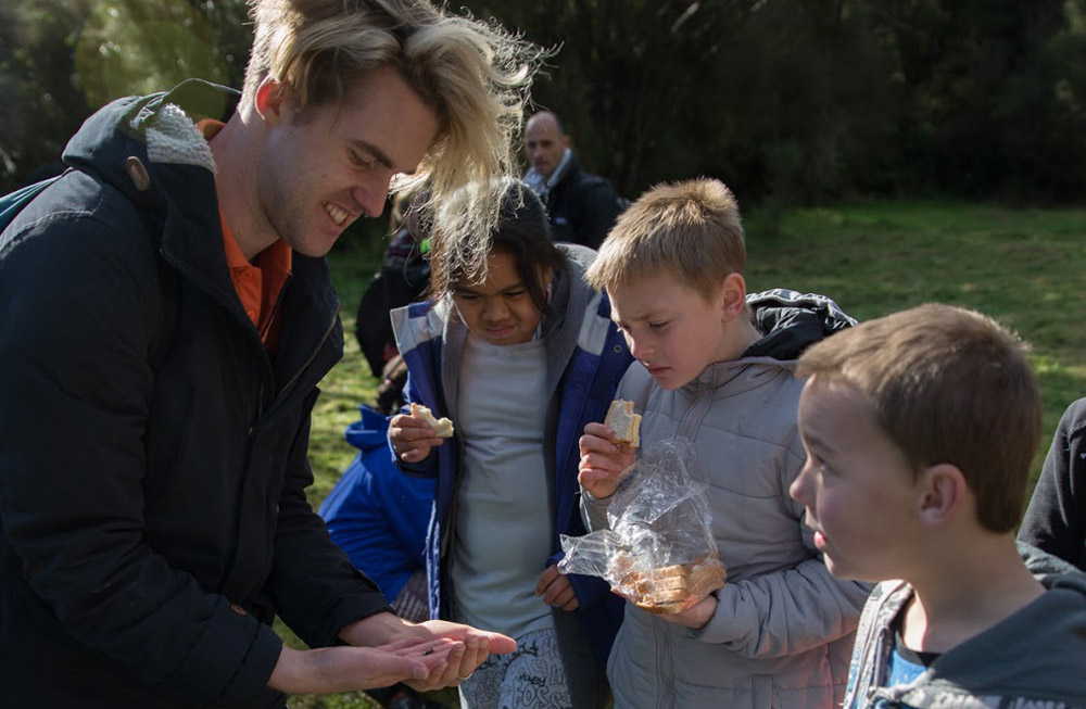 Wainuiomata Primary School explore their backyard DOC Stories 11 June 2015