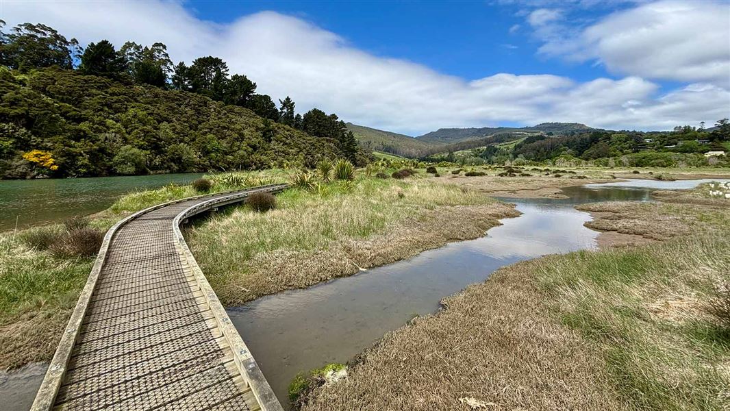 Orokonui lagoon walk. 