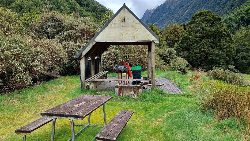 Young Forks Campsite Mount Aspiring National Park area, Otago region