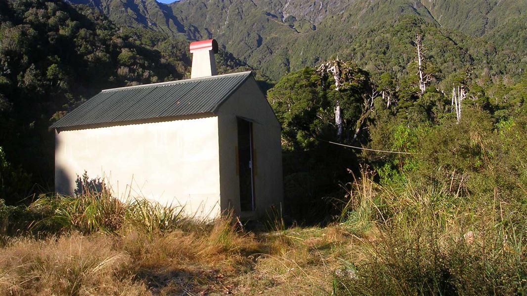 Griffin Creek Hut Kelly Range Styx River area, West Coast region