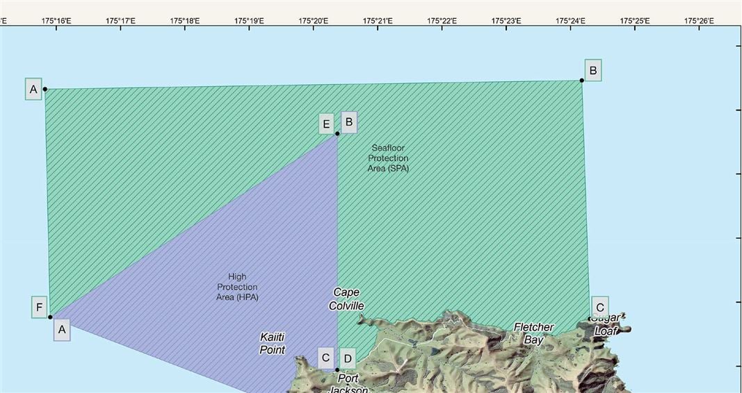 Marine area map. 