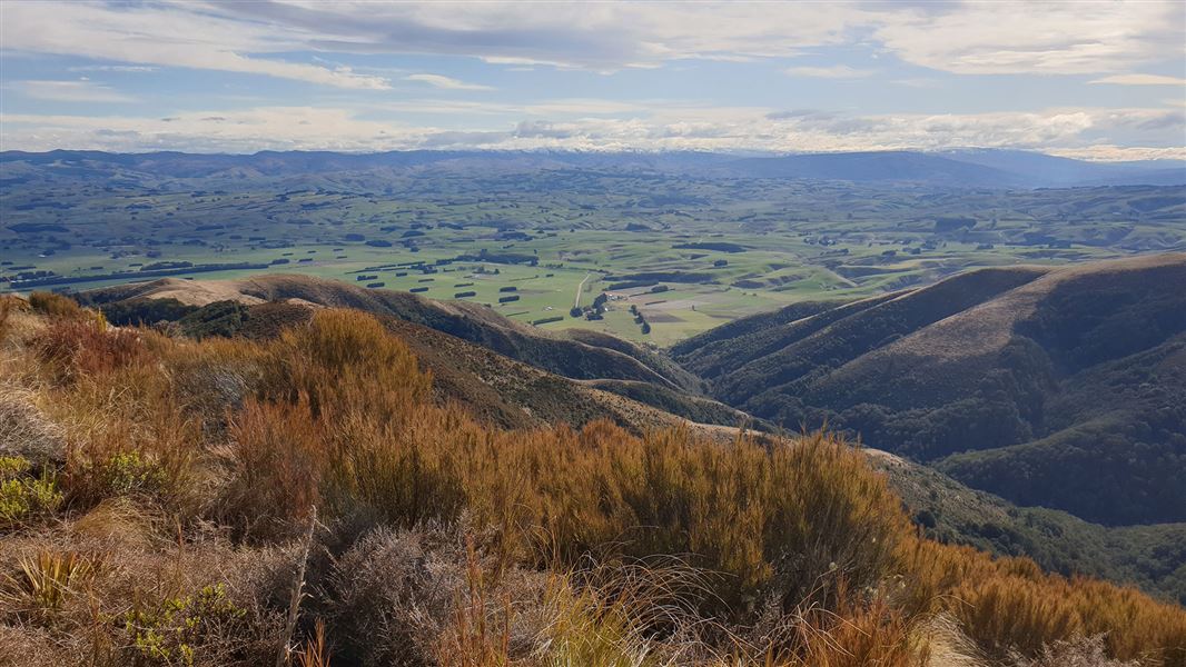 View of mountains.