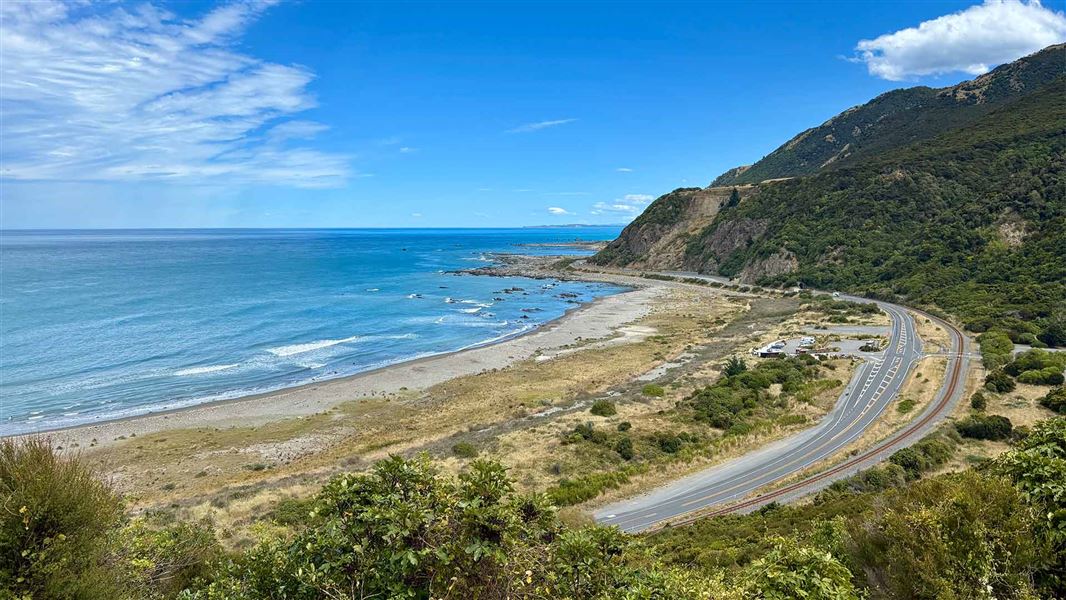 View from the top of Okiwi Bay Lookout Walk