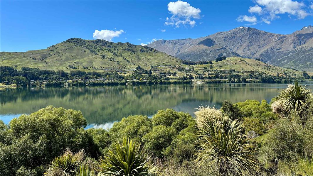 View from Lake Hayes Walkway. 