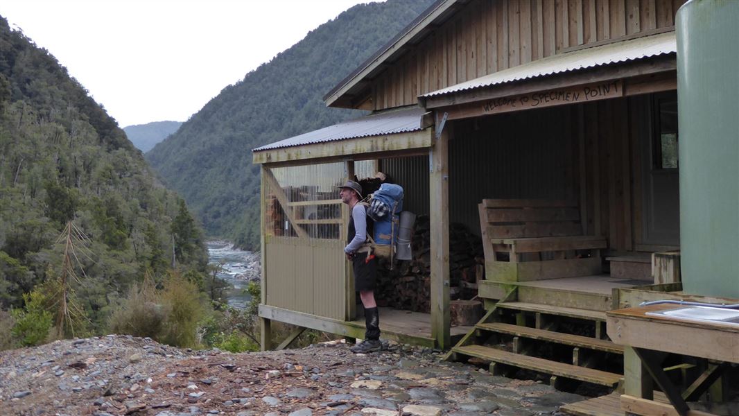 Specimen Point Hut. 