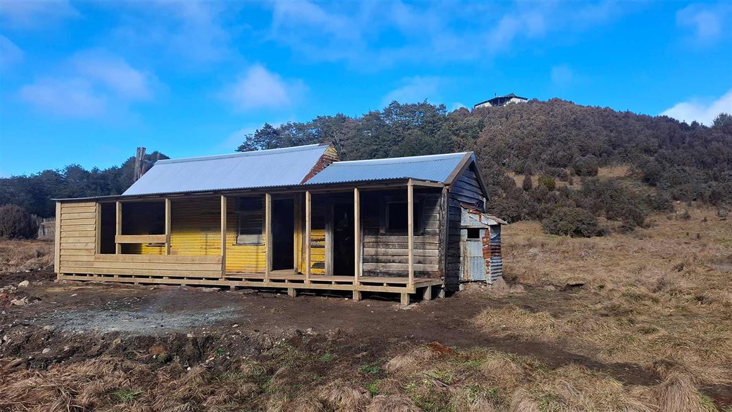 Rooney’s Hut when work was completed. 