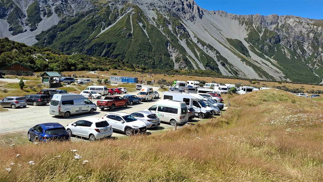 White Horse Hill car park. 